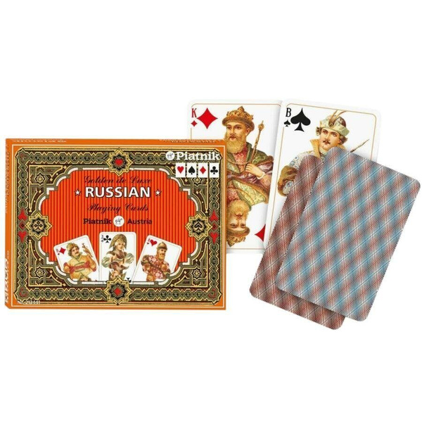 Карты игральные набор 2 колоды по 55 шт. "Золотая Россия", Piatnik ...