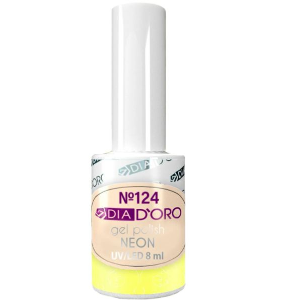 Dia Doro Гель-лак Classics Professional Neon, цвет №124 Желтый, 8 мл ...