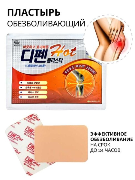 Самонагревающийся пластырь no, 1 шт. - купить с доставкой по выгодным ...