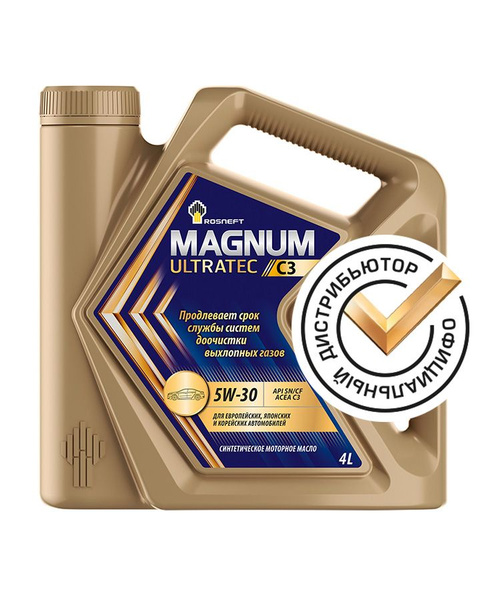 Масло моторное Rosneft MAGNUM ULTRATEC C3 5W-30 Синтетическое 4 л ...