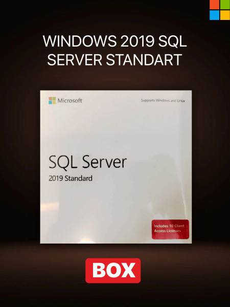 Microsoft Windows SQL Server 2019 Standard BOX / виндовс сервер 2019 ...