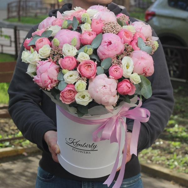 Пион, Пионовидная роза, Эустома, Роза, Кустовая роза Kimbirly Flowers ...