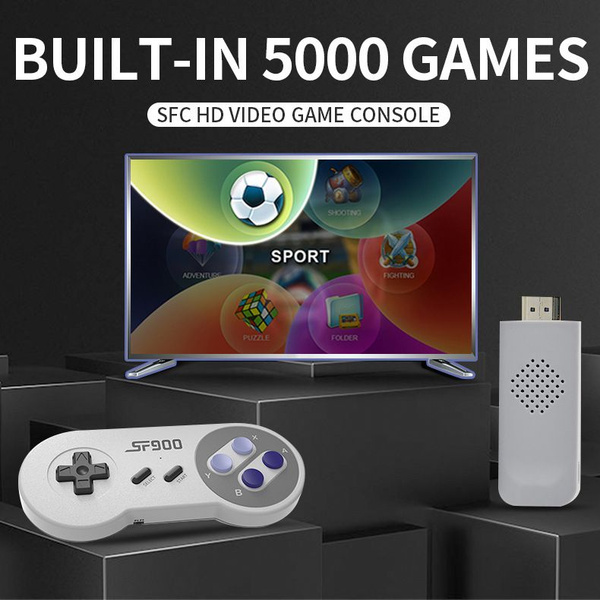 Игровая приставка SF900 Домашняя SFC TV с двойной беспроводной ручкой ...