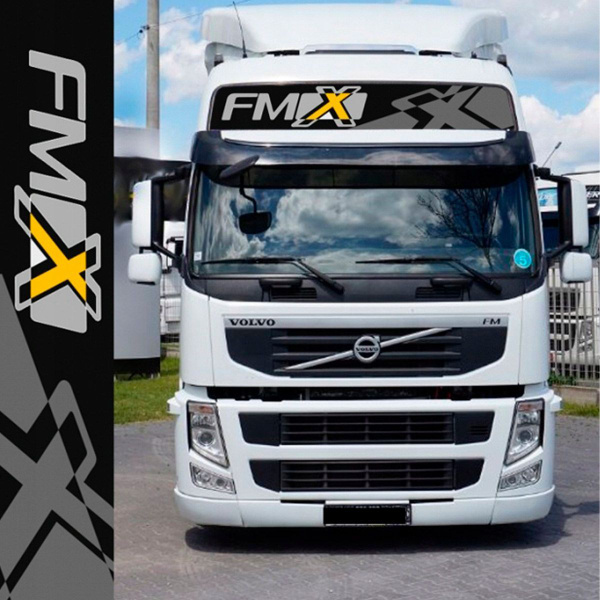 Наклейка на козырек GLOBETROTTER (Глобетроттер) VOLVO FM, FMX FM9 ...