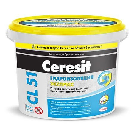 CERESIT CL 51 гидроизоляция однокомпонентная полимерная, эластичная ...