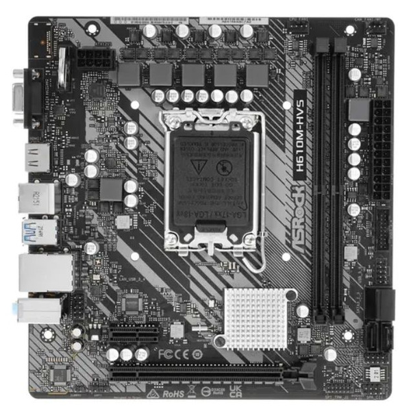 Материнская плата ASRock H610M-HVS купить по низкой цене с доставкой и ...