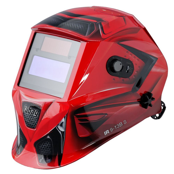 Маска сварочная FUBAG IR 9-13B S, 9-13 DIN, хамелеон, 95х36 + Сварочные ...