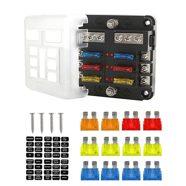 12V 32V предохранителей светодиодный индикатор 6 выходов Блок ...