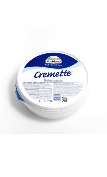 Сыр творожный/ Сливочный Сыр Hochland Cremette 65%, 2,2кг купить на ...