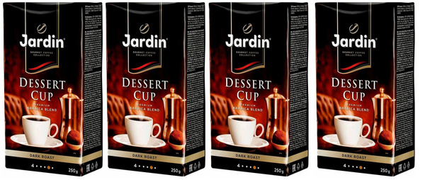 Кофе молотый Jardin Dessert Cup арабика, 250 гр. х 4 шт. купить на OZON ...