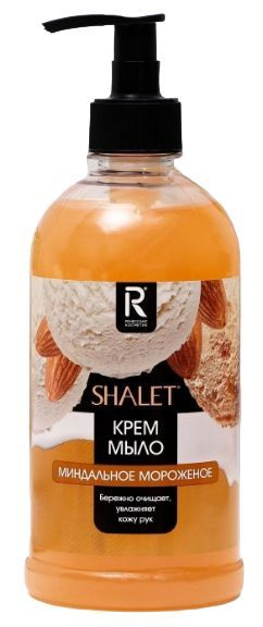 Shalet Жидкое крем-мыло Миндальное мороженое, питательное, 500 мл ...