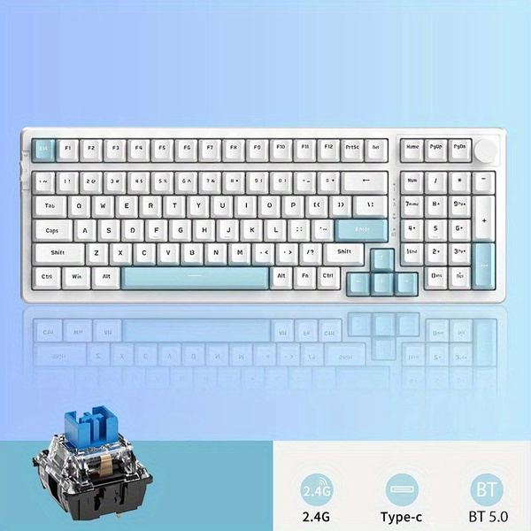 Механическая, Емкостная клавиатура Ajazz AK992 Горячая замена без ...