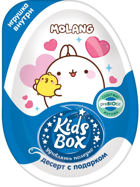 Конфитрейд Кидсбокс KIDS BOX MOLANG Десерт с подарком (игрушка), 2 шт ...