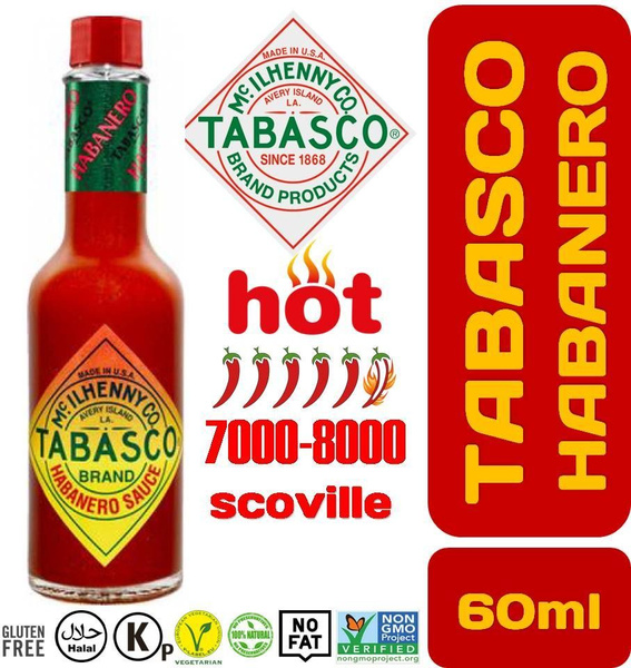 Соус Табаско Хабанеро 60мл Tabasco HOT Habanero Sauce McILHENNY США ...