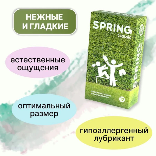 Презервативы Spring Classic латексные гладкие классические, с ...
