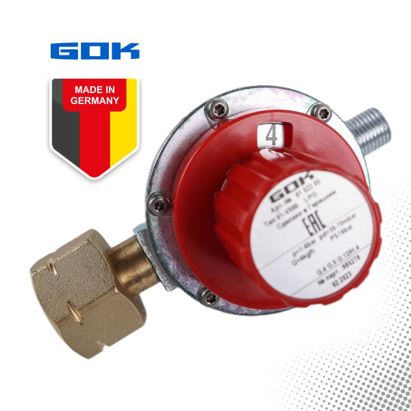 Газовый редуктор универсальный GOK 01 522 05 (Германия) для баллонов с ...