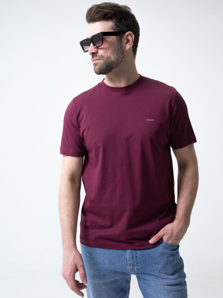 Футболка VIGOSS, размер 54, цвет бордовый, Хлопок 100% - купить по ...