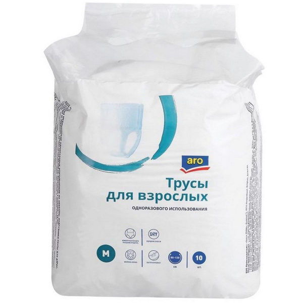 Трусы урологические для взрослых aro, 6 капель, полимер-суперабсорбент ...