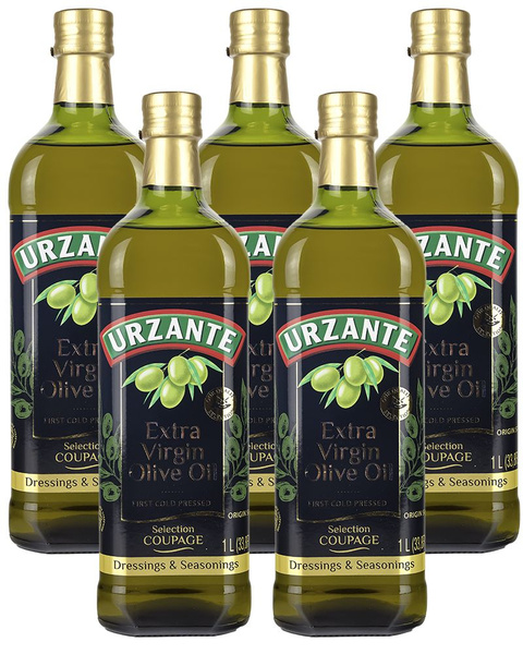 Масло Оливковое Urzante Extra Virgin 1л - 5 шт - купить с доставкой по ...
