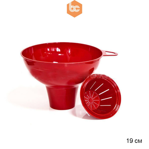 Воронка широкая с ситом и ручкой - купить в интернет-магазине OZON по ...