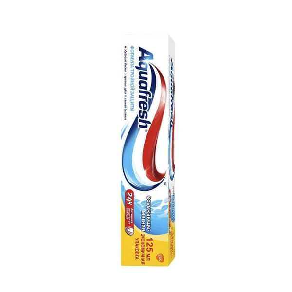 Aquafresh Зубная паста Освежающе-мятная 125 мл - купить с доставкой по ...