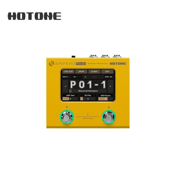 Hotone Ampero Mini Yellow Электрогитара Бас-усилитель Моделирование ИК ...