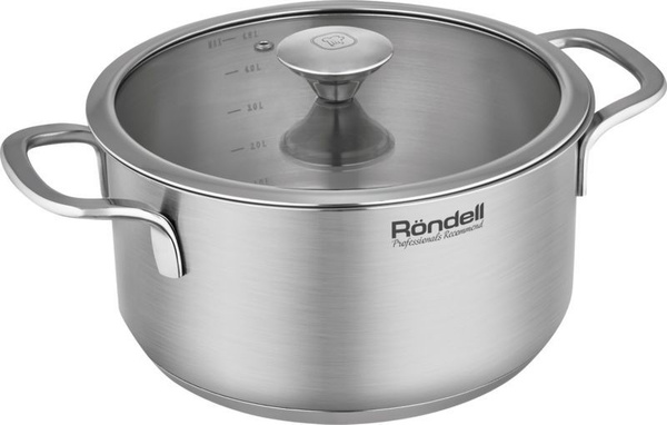 Кастрюля Rondell, Нержавеющая сталь, 4,8 л - купить по выгодной цене в ...