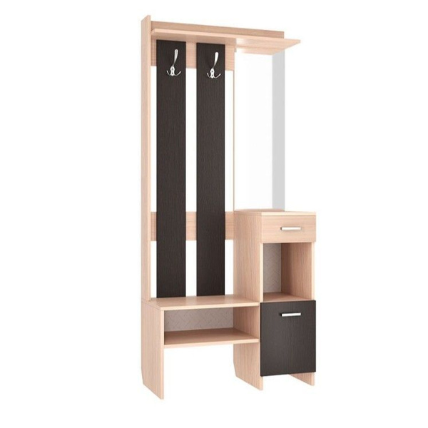Вешалка настенная Mebelson Прихожая Яр, 78x34x180 см - купить по ...