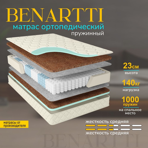 Benartti матрас optimal hard s1000