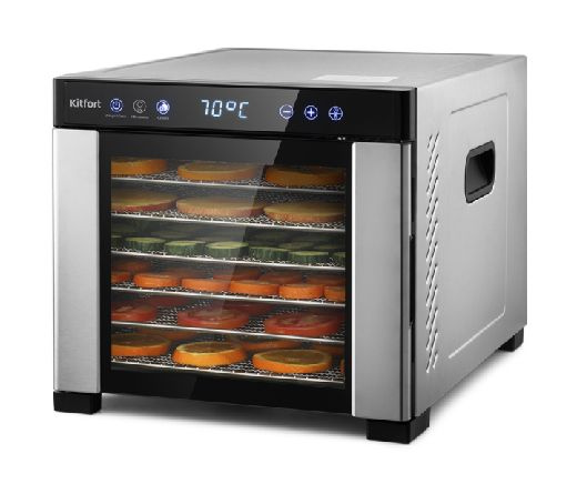 Дегидратор Kitfort Сушилка для продуктов с УФ-лампой Kitfort КТ-1916 ...