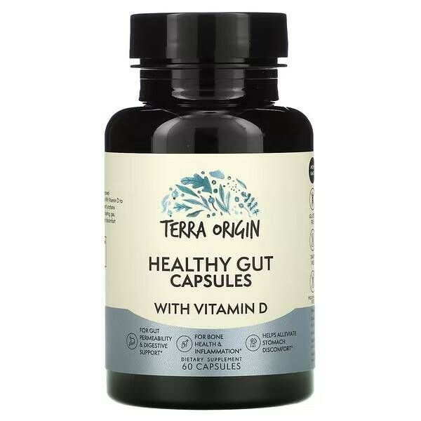Healthy Gut Capsules пищевая добавка Terra Origin, с витамином D ...