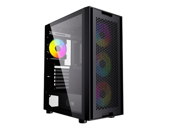 Корпус Powercase Alisio X4B ATX без БП Black CAXB-L4 - купить с ...