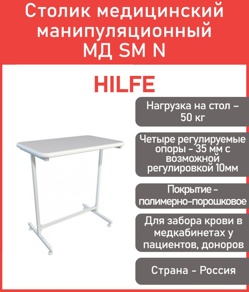 Столик медицинский манипуляционный МД SM N, Россия - купить с доставкой ...