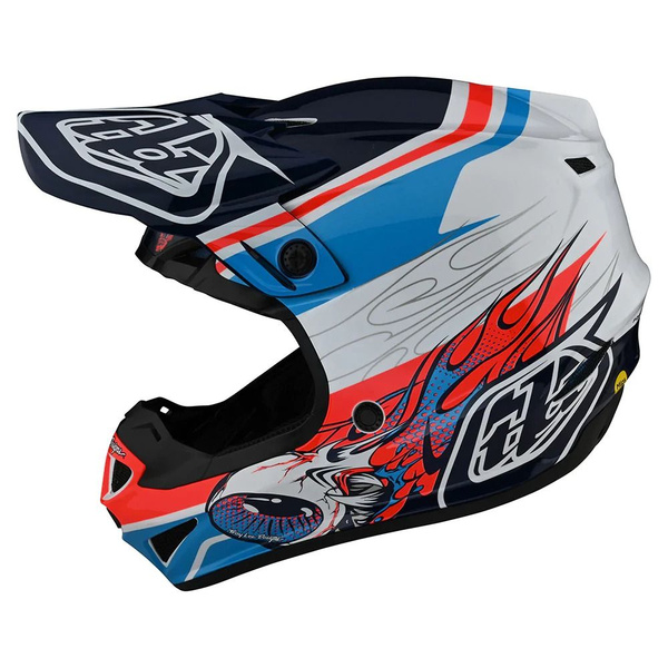 Troy Lee Designs SE4 POLYACRYLITE Casco Moto Integrale Con MIPS - Leggero E Ventilato Per Motocross Ed Enduro