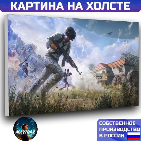Картина на холсте Pubg game Пабг игра 40х60 см HOLSTBAR - купить по ...