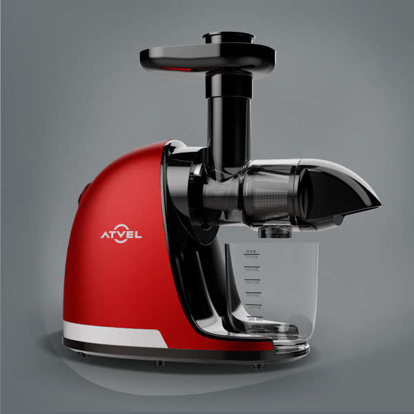 Соковыжималка шнековая Atvel PowerTwist J3, красный - купить по низкой ...