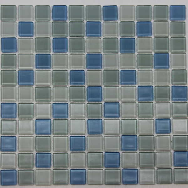 Плитка мозаика стеклянная на сетке Glass 30 см x 30 см, размер чипа ...