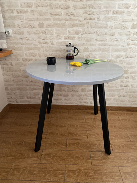 Стол обеденный Нераскладной СТОЛ-КАМЕНЬ-900-КВАДРАТ, 90х90х74 см ...