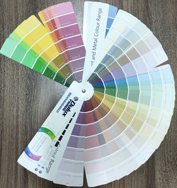 DULUX TRADE WEATHERSHIELD Веер фасадный 574 оттенка, 1шт, BC,BM,BW ...