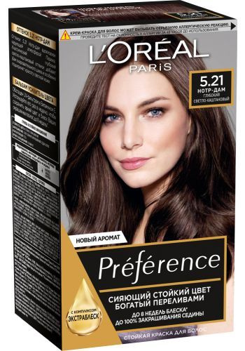 Характеристики L'Oreal Paris Краска для волос Preference, 5.21 Нотр-Дам ...