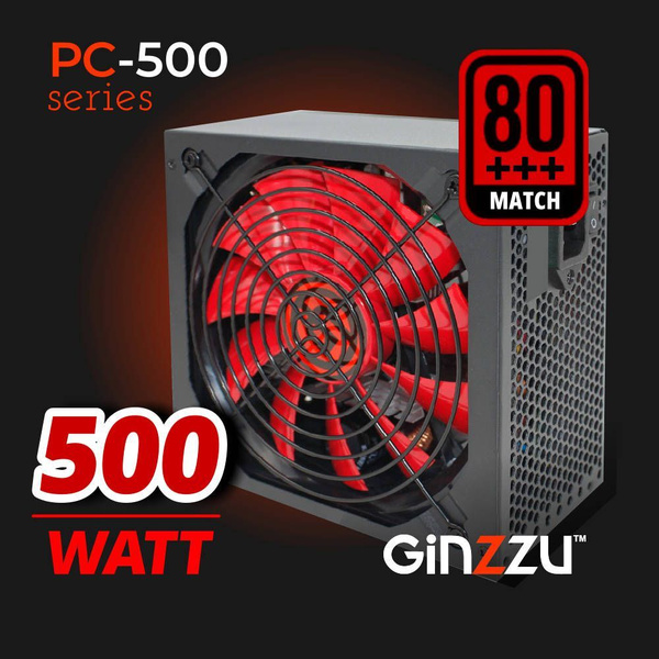 Блок питания Ginzzu PC500 14CM 80+. Гарантия 3 года. - купить с ...