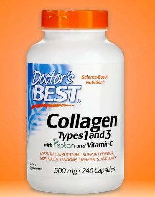 Доктор Бэст Коллаген 1 и 3 типа с Витамином C. Doctor's Best Collagen ...