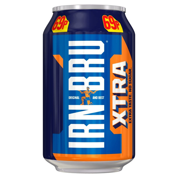 Газированный напиток IRN-BRU XTRA NO SUGAR АЙРН-БРЮ ЭКСТРА (без сахара ...