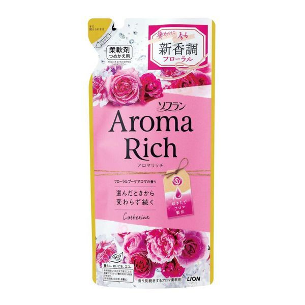 LION Кондиционер для белья длительного действия Aroma Rich Catherine с ...