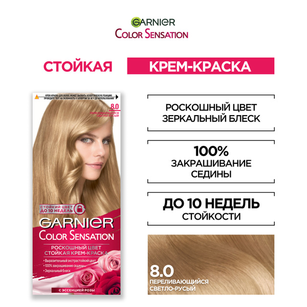 Garnier Стойкая крем-краска для волос Color Sensation, Роскошь цвета ...
