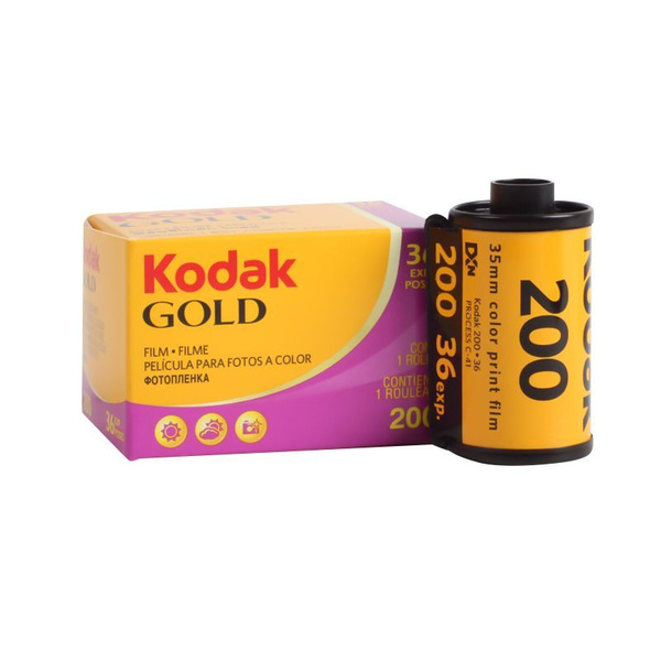 5 рулонов 35мм Фотопленка Kodak GOLD200 36 кадров 135 цветная пленка ...