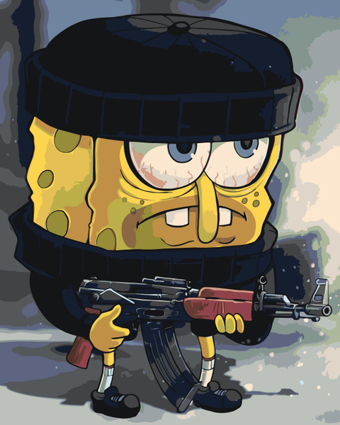 картина по номерам Губка Боб Sponge Bob Квадратные штаны купить на OZON ...
