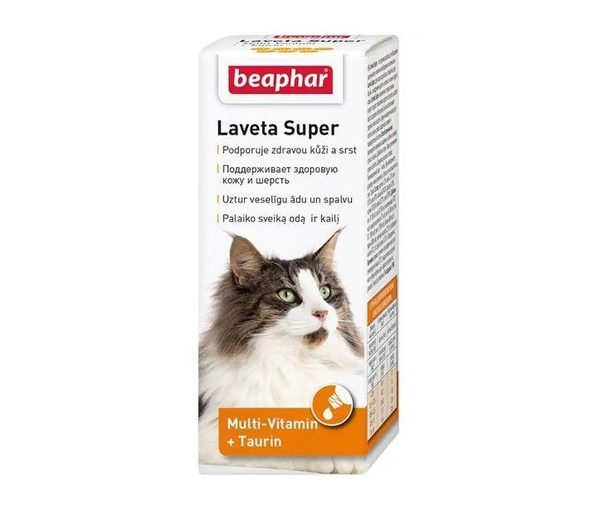 Beaphar Кормовая добавка Laveta Super для кошек - купить с доставкой по ...