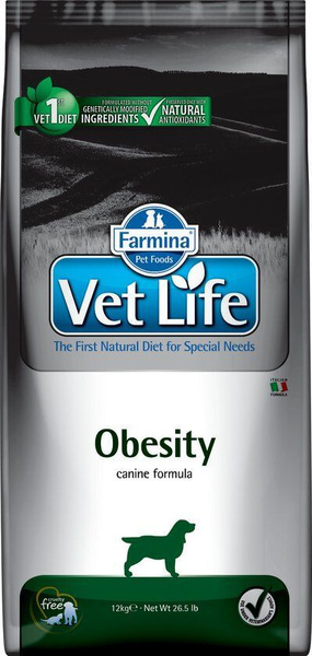 Сухой диетический корм для собак Farmina Vet Life Obesity при ожирении ...