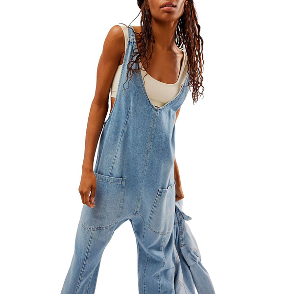 Женский джинсовый комбинезон с нагрудником - купить с доставкой по ...